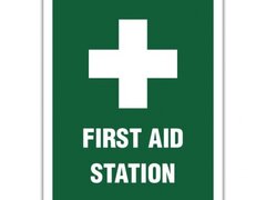 FIRST AID STATION SIGN
